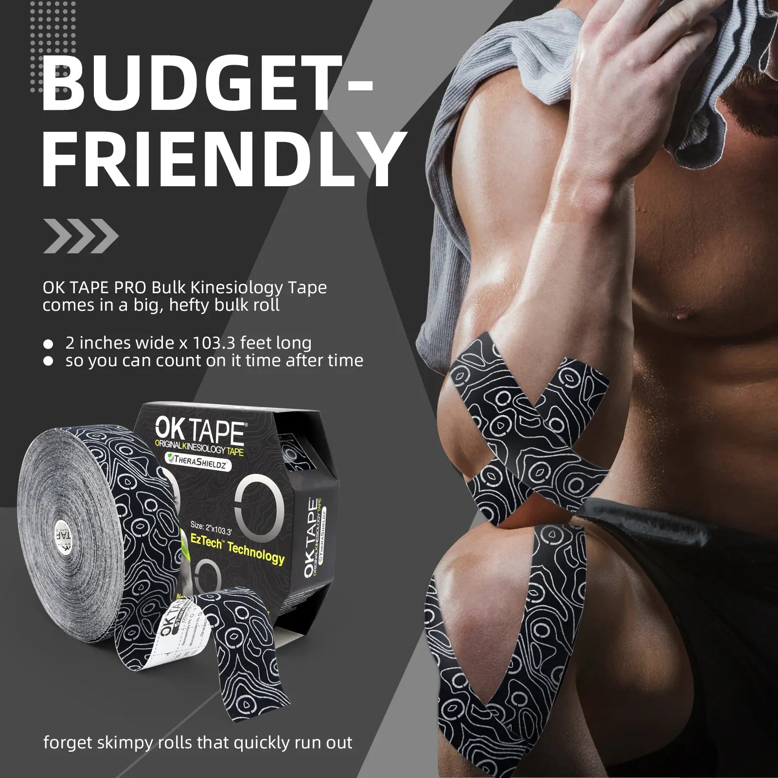 OKTAPE PRO Free Cut Printed for Gym Wrap