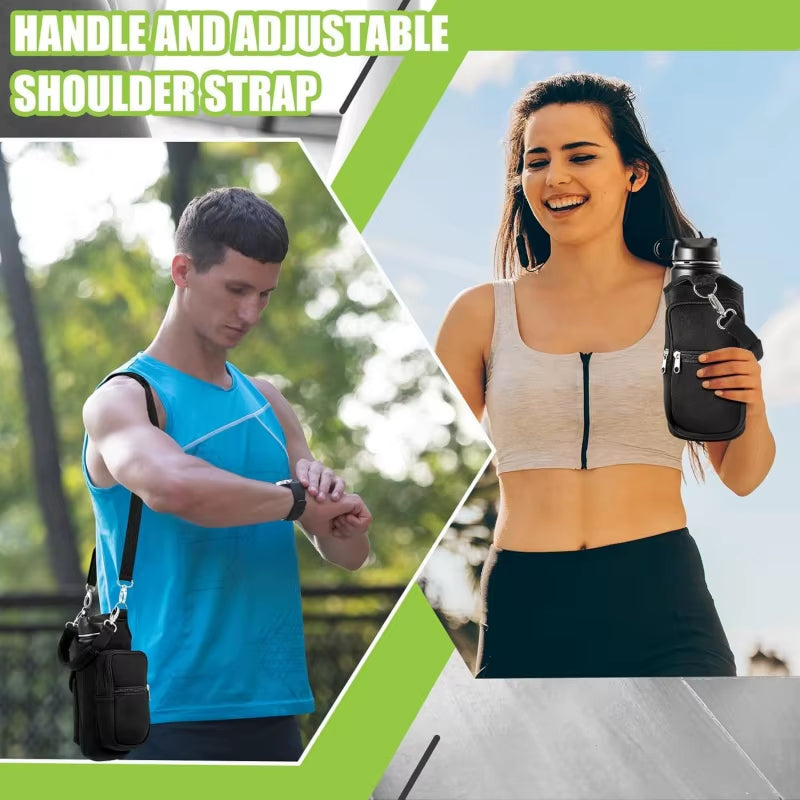 Magnetic Water Bottle Holder Gym Water Bottle Carrier Bag