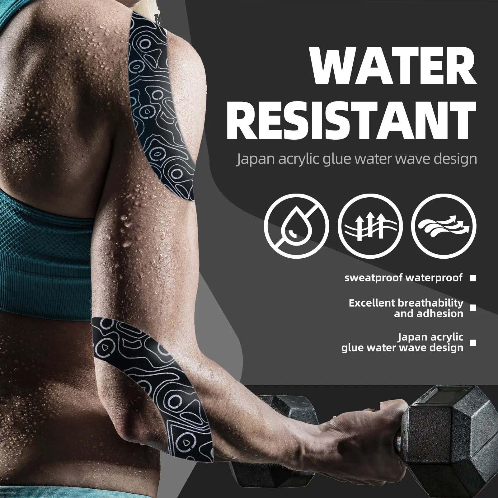 OKTAPE PRO Free Cut Printed for Gym Wrap