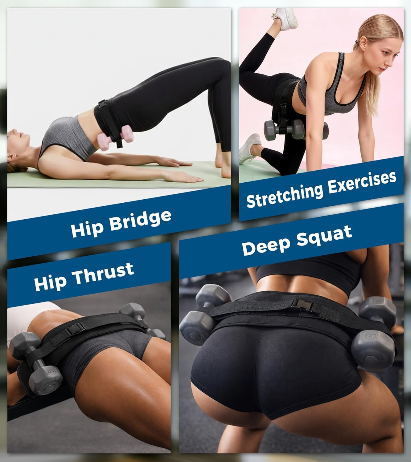 Adjustable Hip Thrust Belt