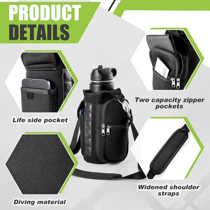 Magnetic Water Bottle Holder Gym Water Bottle Carrier Bag
